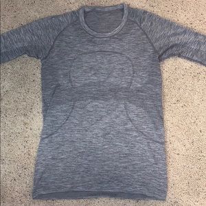 Gray Lululemon Swiftly Tech Long Sleeve 2.0 Shirt